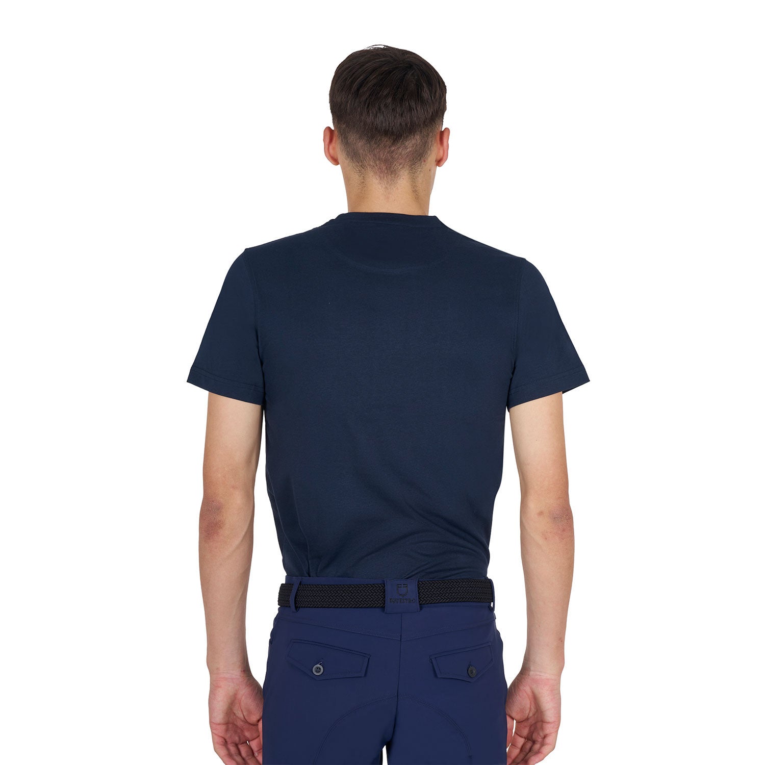 Camiseta de algodón gratis para la Carrera Corazón Joven de Mujeres Equestro - Azul marino