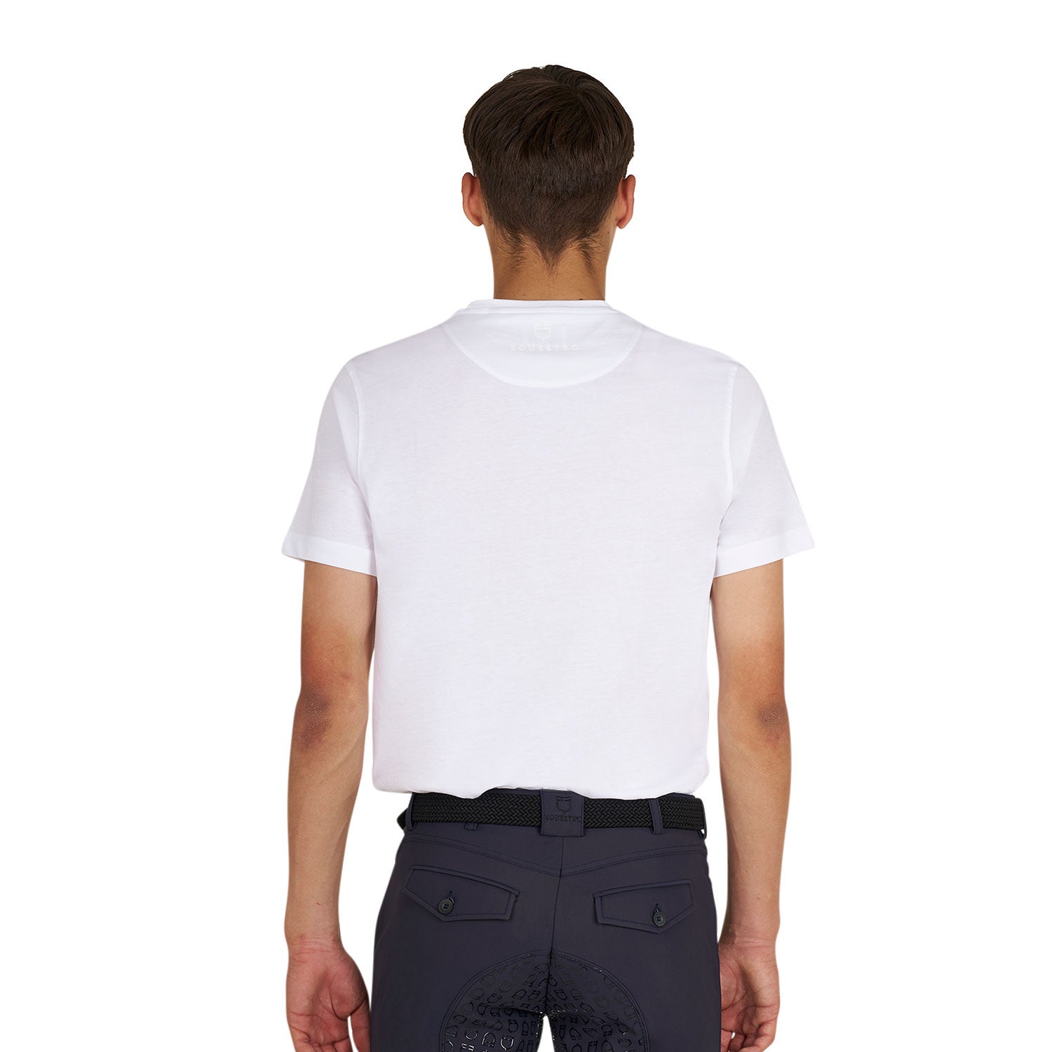Camiseta de algodón gratis para la Carrera Corazón Joven de Mujeres Equestro - Blanco