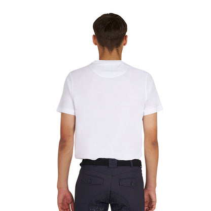 Camiseta de algodón gratis para la Carrera Corazón Joven de Mujeres Equestro - Blanco