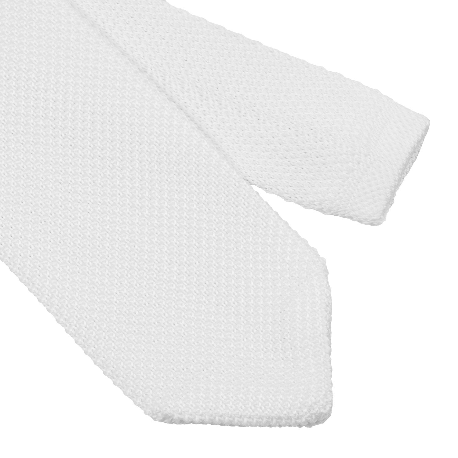 Corbata de hombre con logo Equestro - Blanco