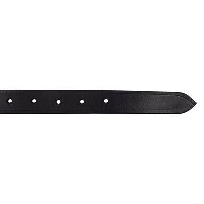 Collar de perro de cuero con motivo geométrico Equestro - Negro