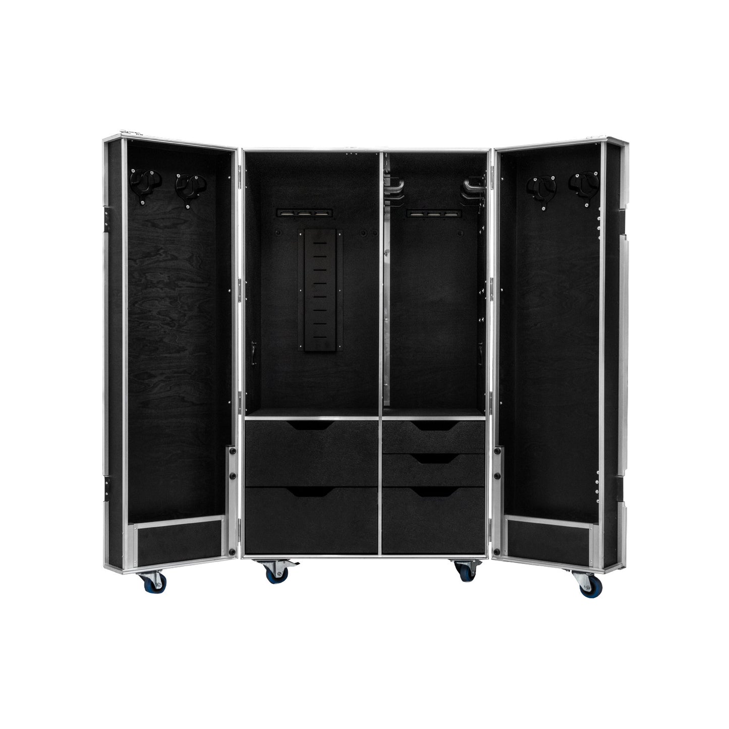 Baúl vertical de doble puerta Equestro - Negro