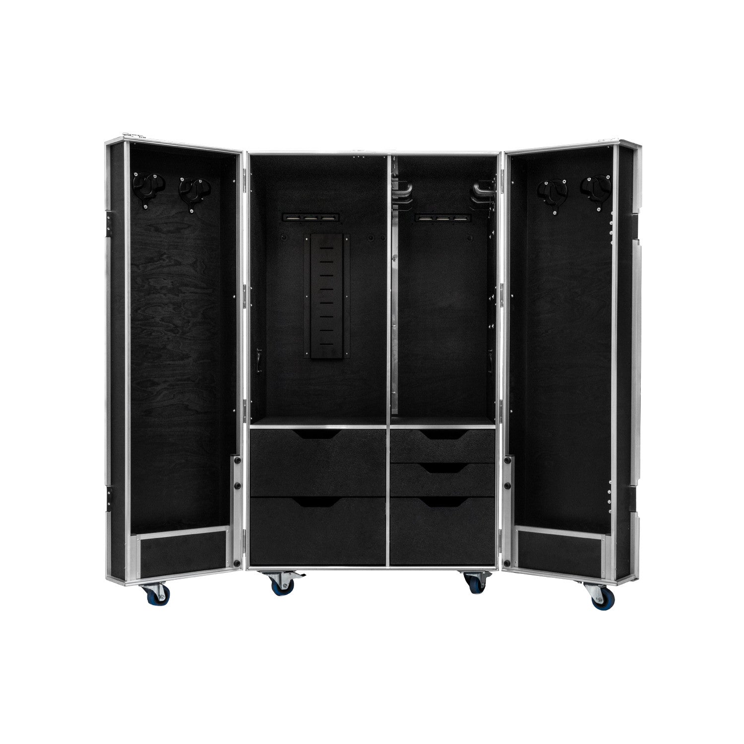 Baúl vertical de doble puerta Equestro - Negro