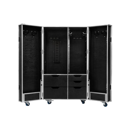 Baúl vertical de doble puerta Equestro - Negro