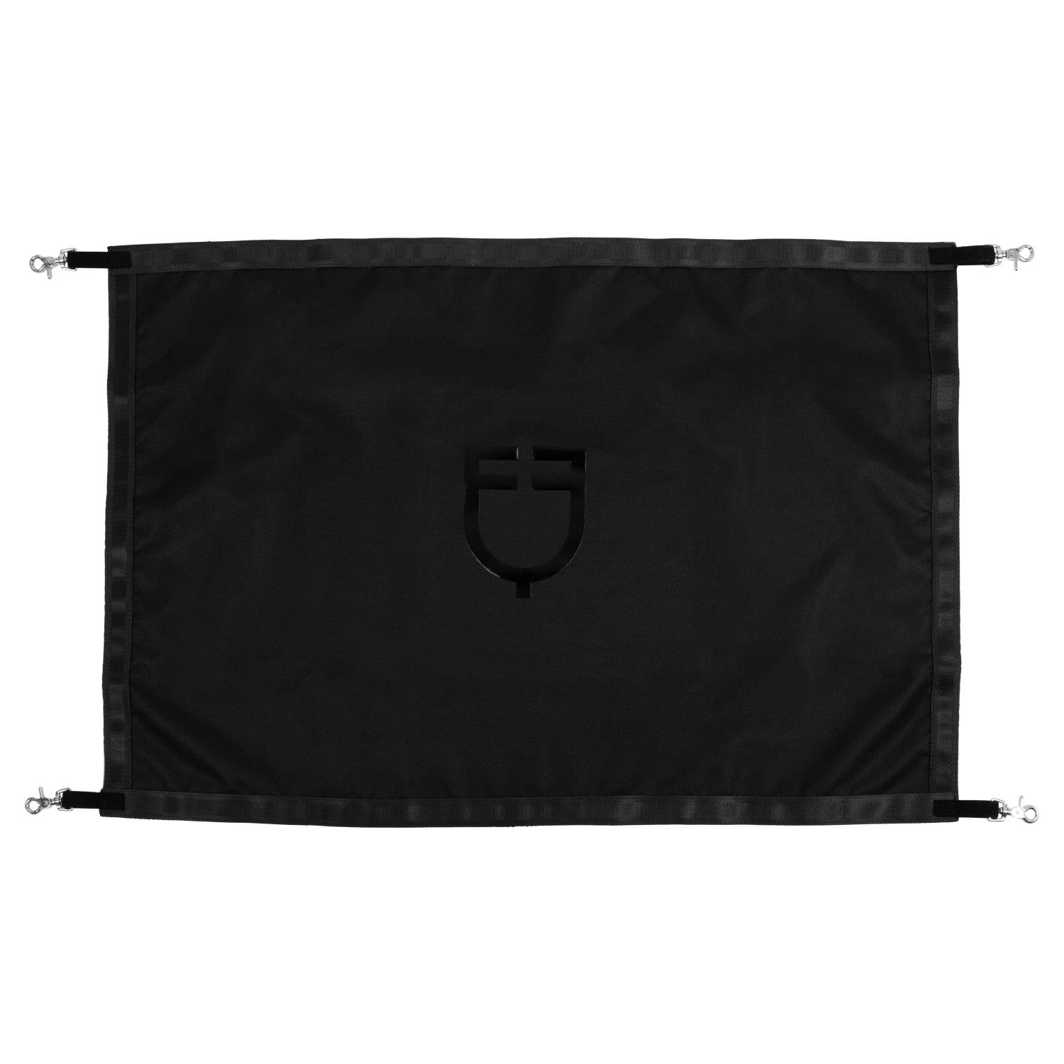 Puerta de parque con logo de silicona Equestro