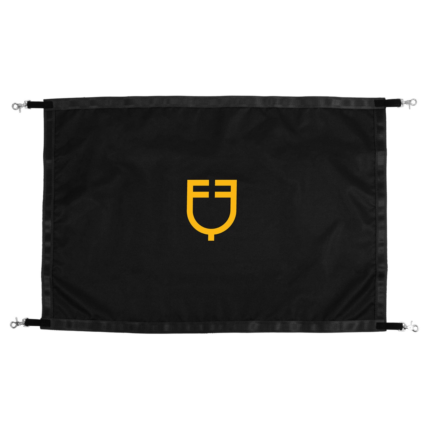 Puerta de parque con logo de silicona Equestro - Black/Yellow