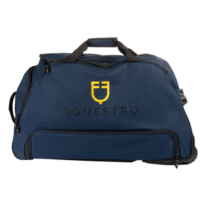 Bolsa trolley con logo bordado Equestro - Navy Blazer