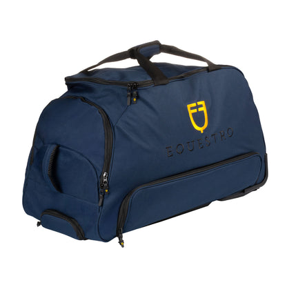 Bolsa trolley con logo bordado Equestro - Navy Blazer