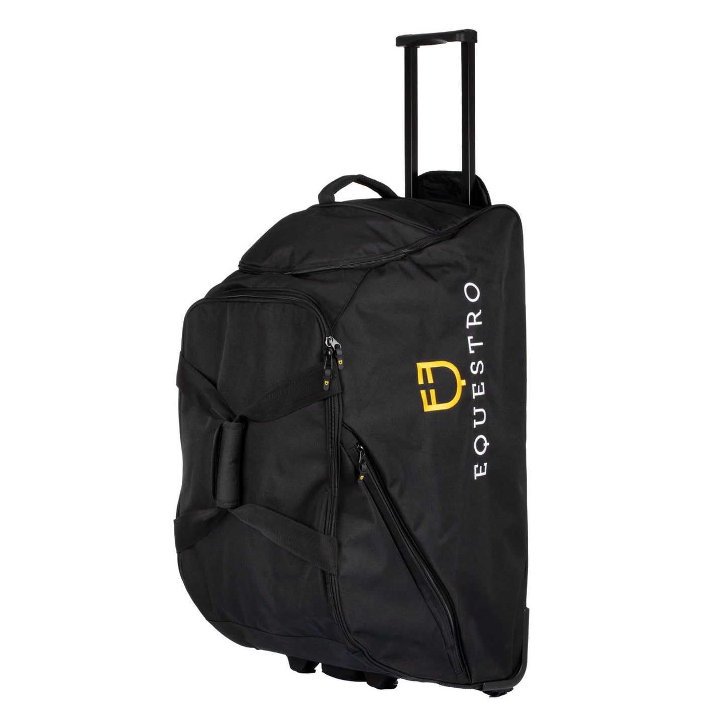 Bolsa trolley con logo bordado Equestro - Negro