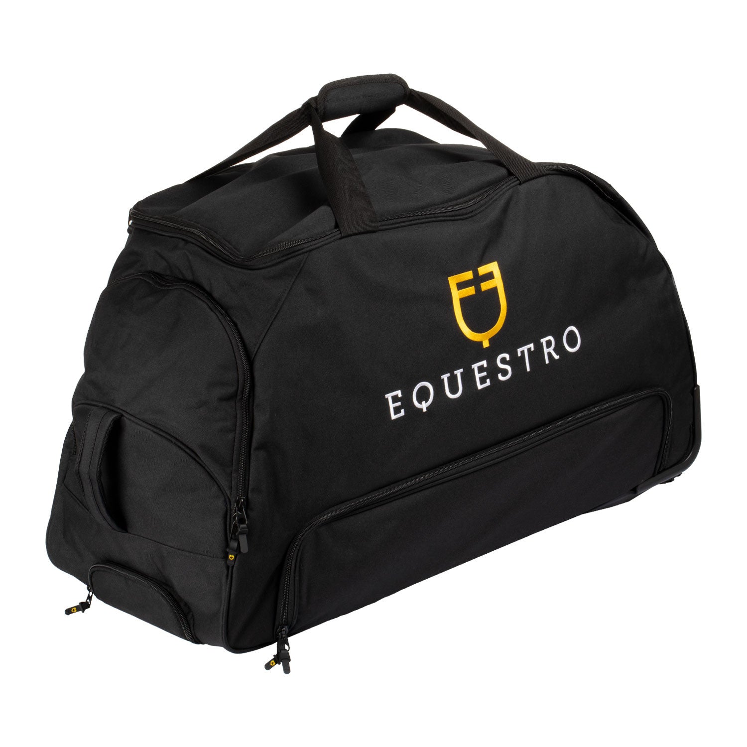 Bolsa trolley con logo bordado Equestro - Negro