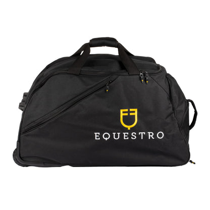 Bolsa trolley con logo bordado Equestro - Negro