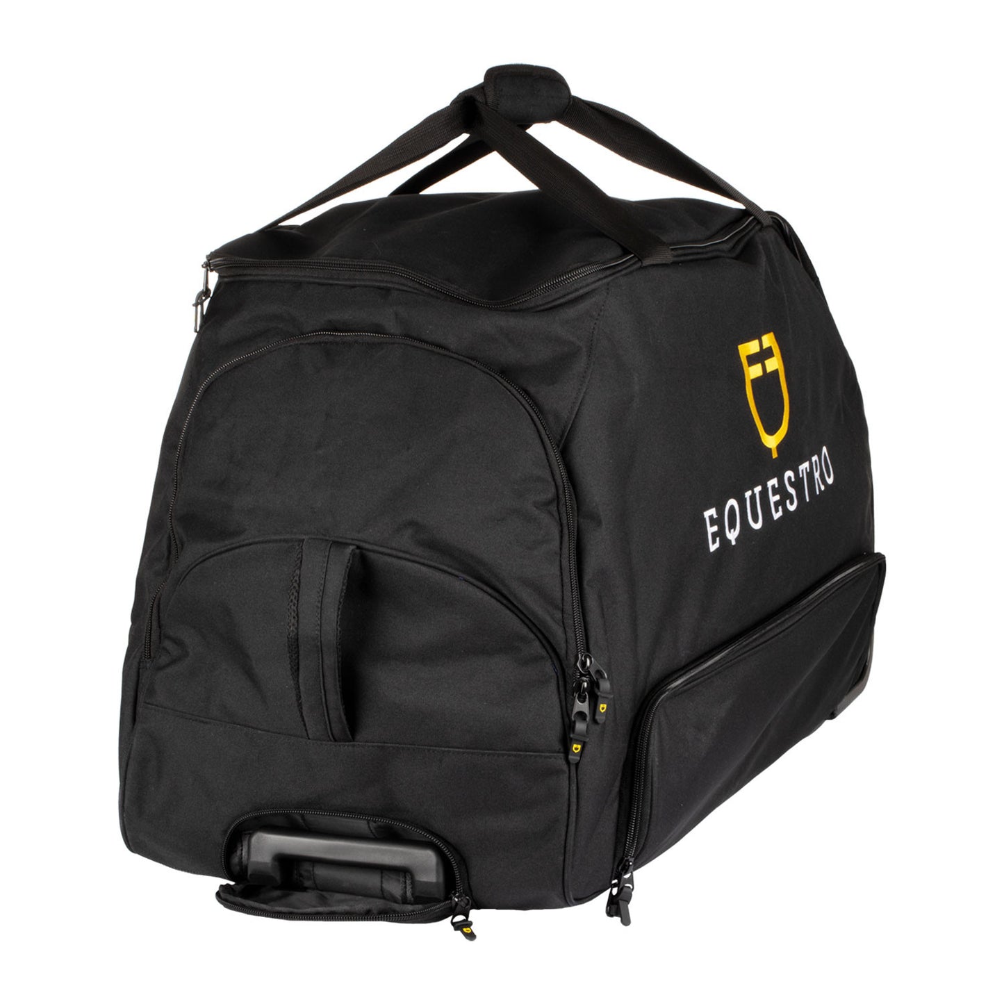Bolsa trolley con logo bordado Equestro - Negro