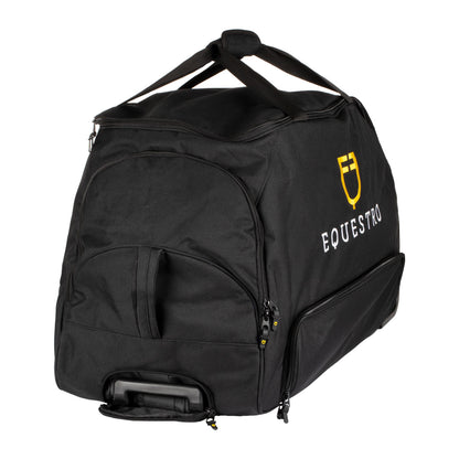 Bolsa trolley con logo bordado Equestro - Negro