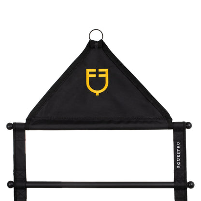 Porta-sillín con montantes Equestro - Negro