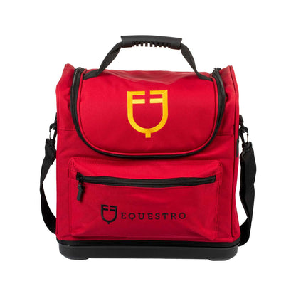 Bolsa kit grooming con bolsillos Equestro - Burdeos