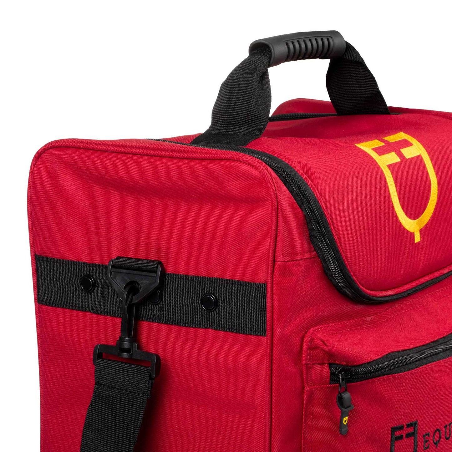 Bolsa kit grooming con bolsillos Equestro - Burdeos