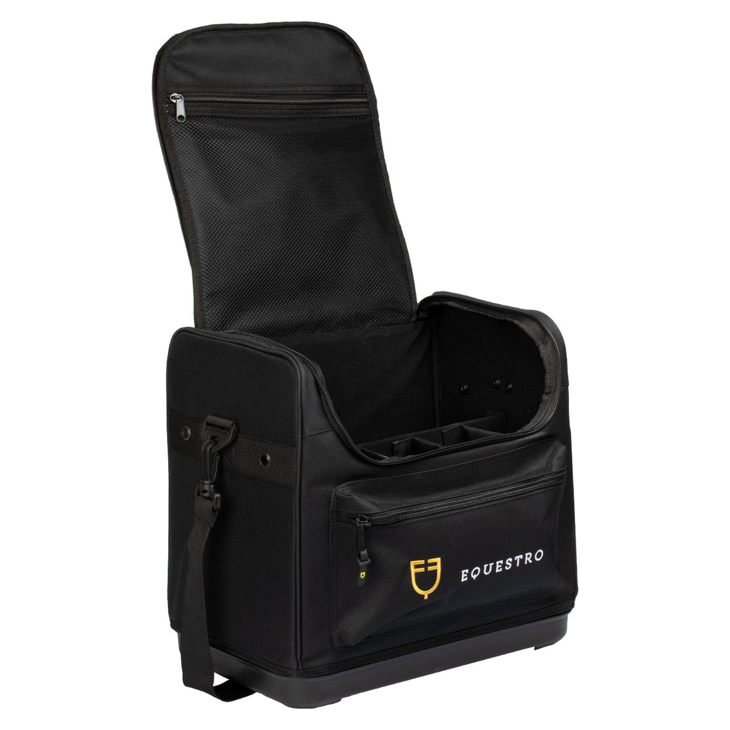 Bolsa kit grooming con bolsillos Equestro - Negro