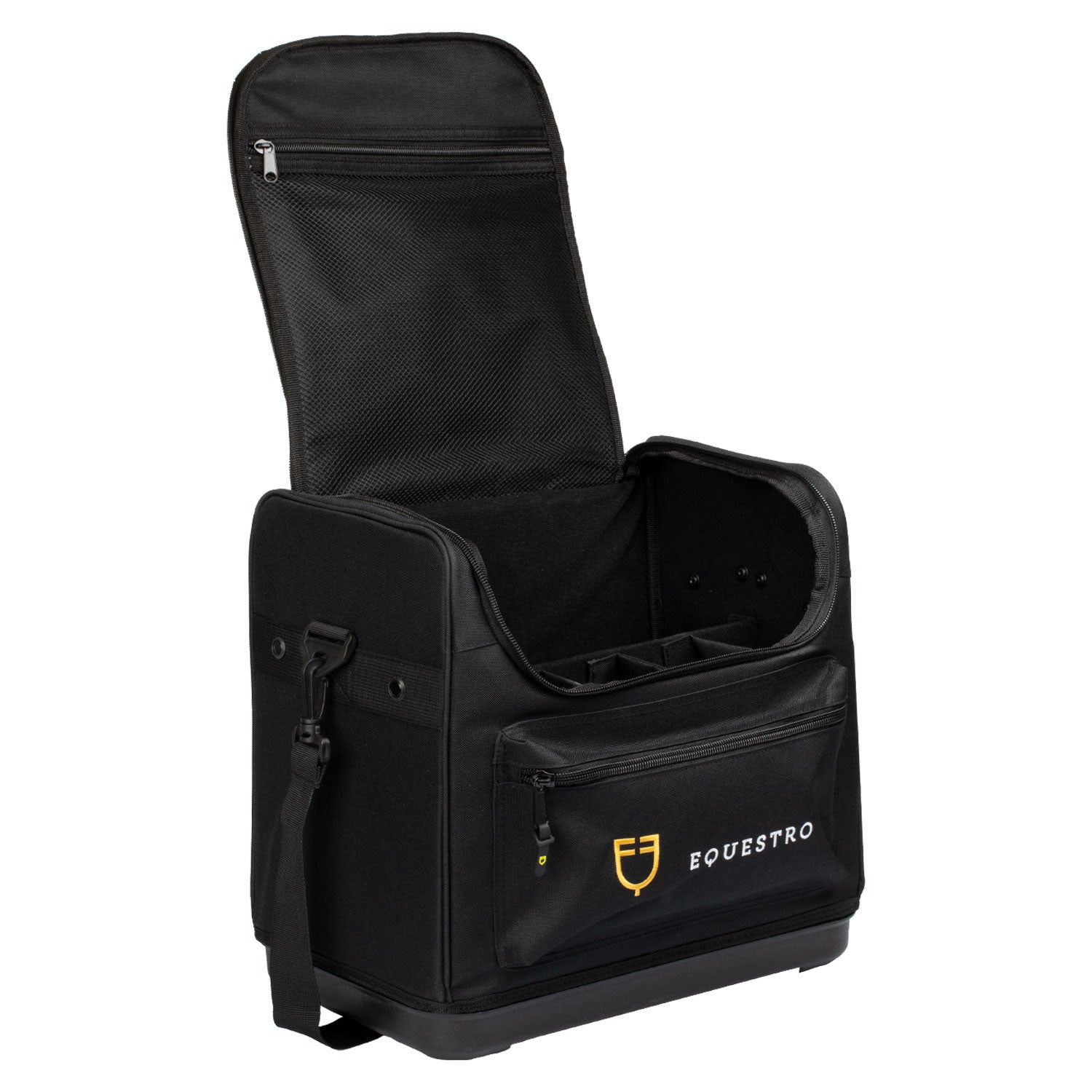 Bolsa kit grooming con bolsillos Equestro - Negro