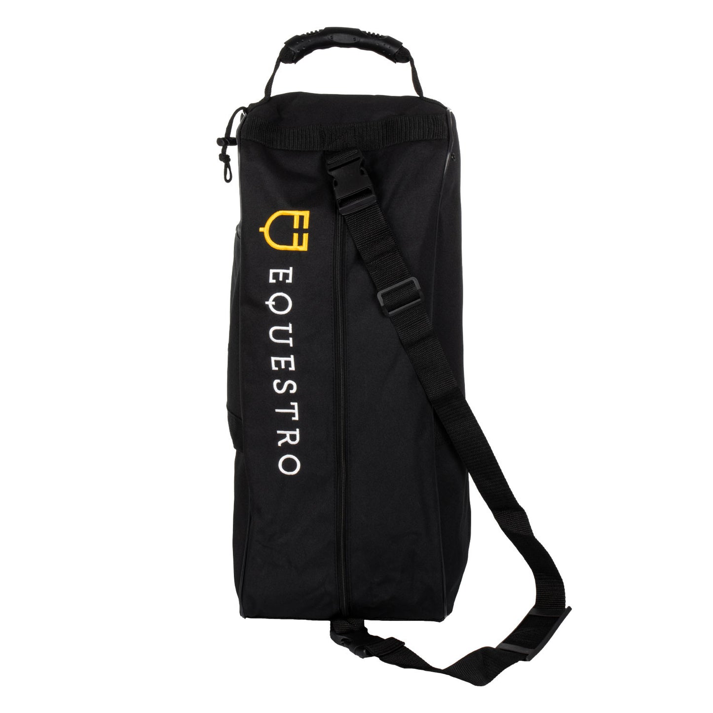 Soporte para botas y casco con logo bordado Equestro - Negro