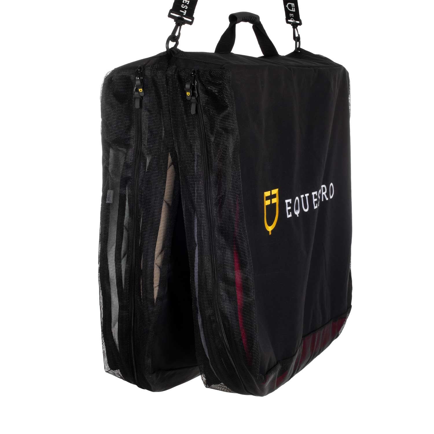 Bolsa porta-sillín con logotipo Equestro - Negro