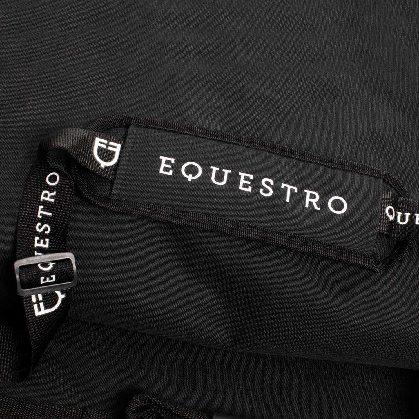 Bolsa porta-sillín con logotipo Equestro - Negro