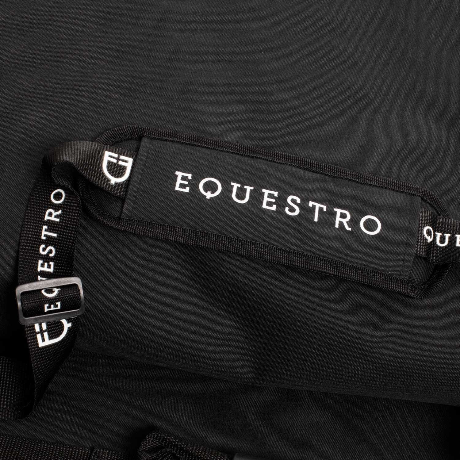 Bolsa porta-sillín con logotipo Equestro - Negro