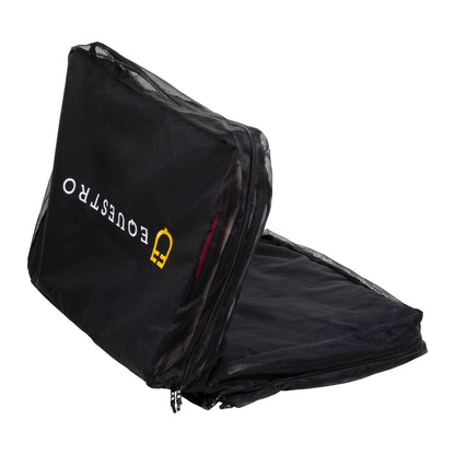 Bolsa porta-sillín con logotipo Equestro - Negro