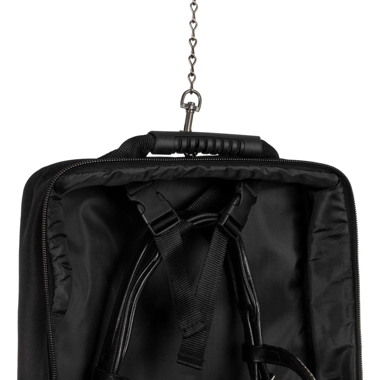 Bolsa porta-reinados con logo bordado Equestro - Negro