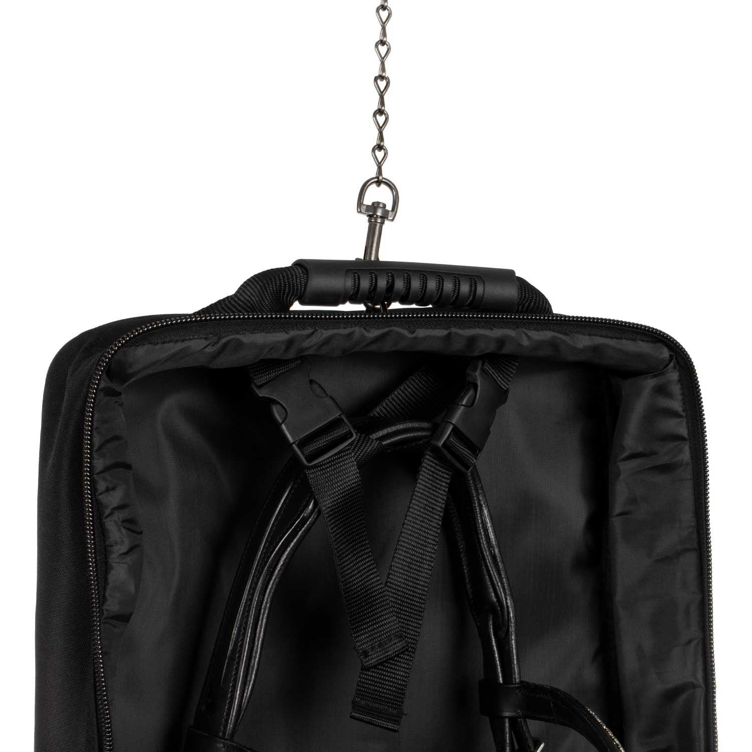 Bolsa porta-reinados con logo bordado Equestro - Negro