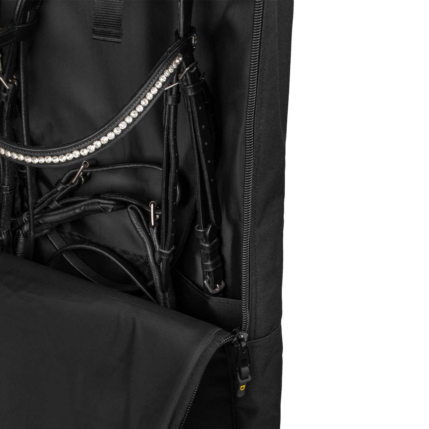 Bolsa porta-reinados con logo bordado Equestro - Negro