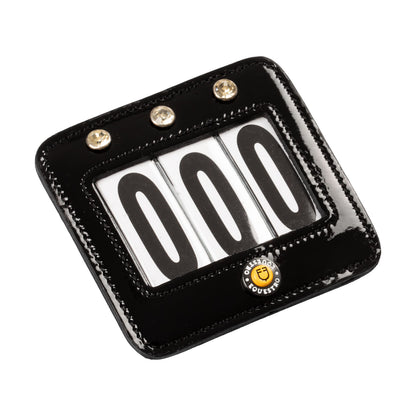 Porta números de carrera con cristales Equestro - Negro