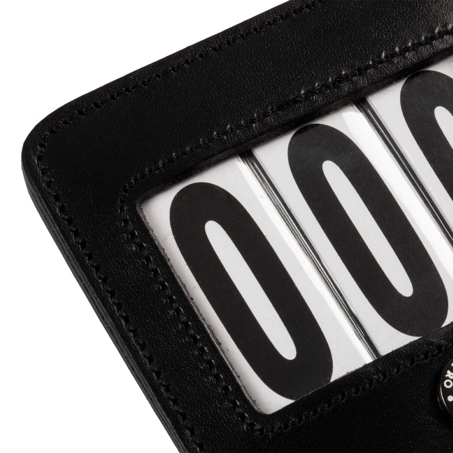Porta números de competición 3 cifras 9x8 cm Equestro - Negro