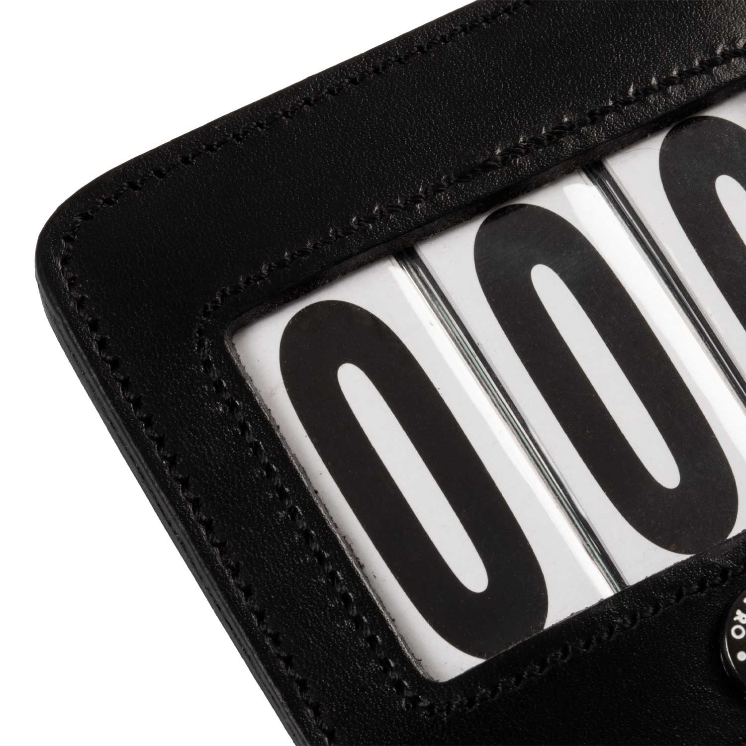 Porta números de competición 3 cifras 9x8 cm Equestro - Negro