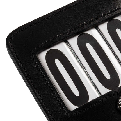 Porta números de competición 3 cifras 9x8 cm Equestro - Negro