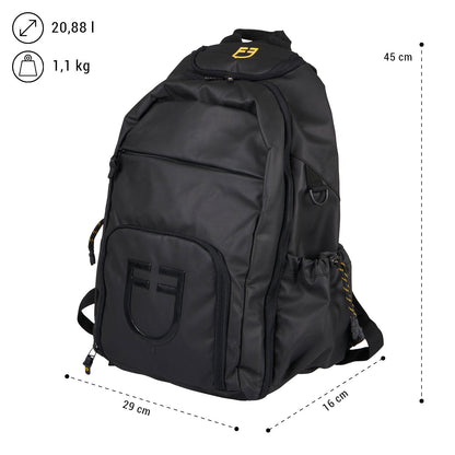 Mochila técnica unisex multibolsillos Equestro - Negro