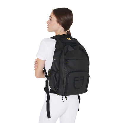 Mochila técnica unisex multibolsillos Equestro - Negro