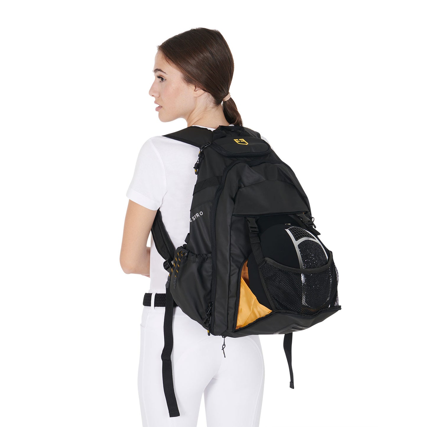 Mochila técnica unisex multibolsillos Equestro - Negro