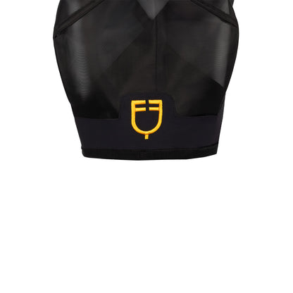 Máscara antimoscas con logotipo frontal Equestro - Negro