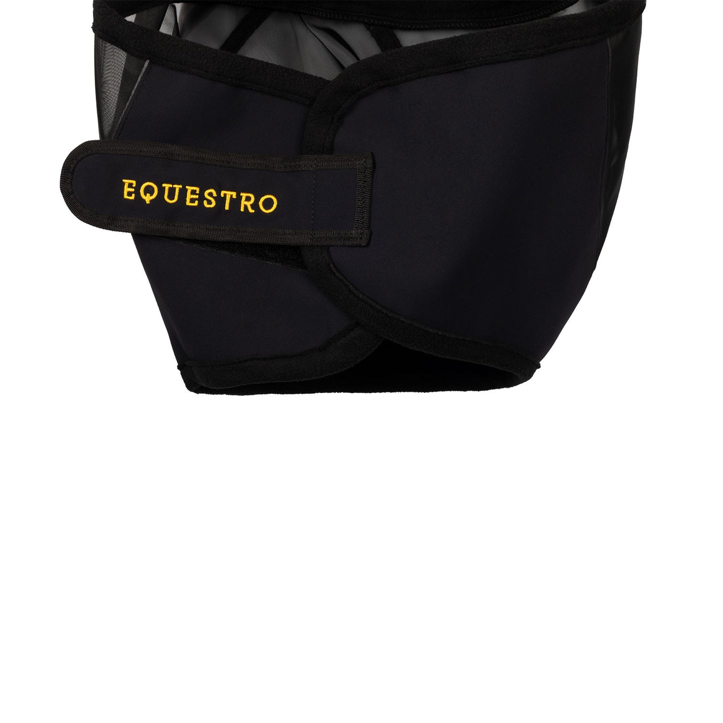 Máscara antimoscas con logotipo frontal Equestro - Negro