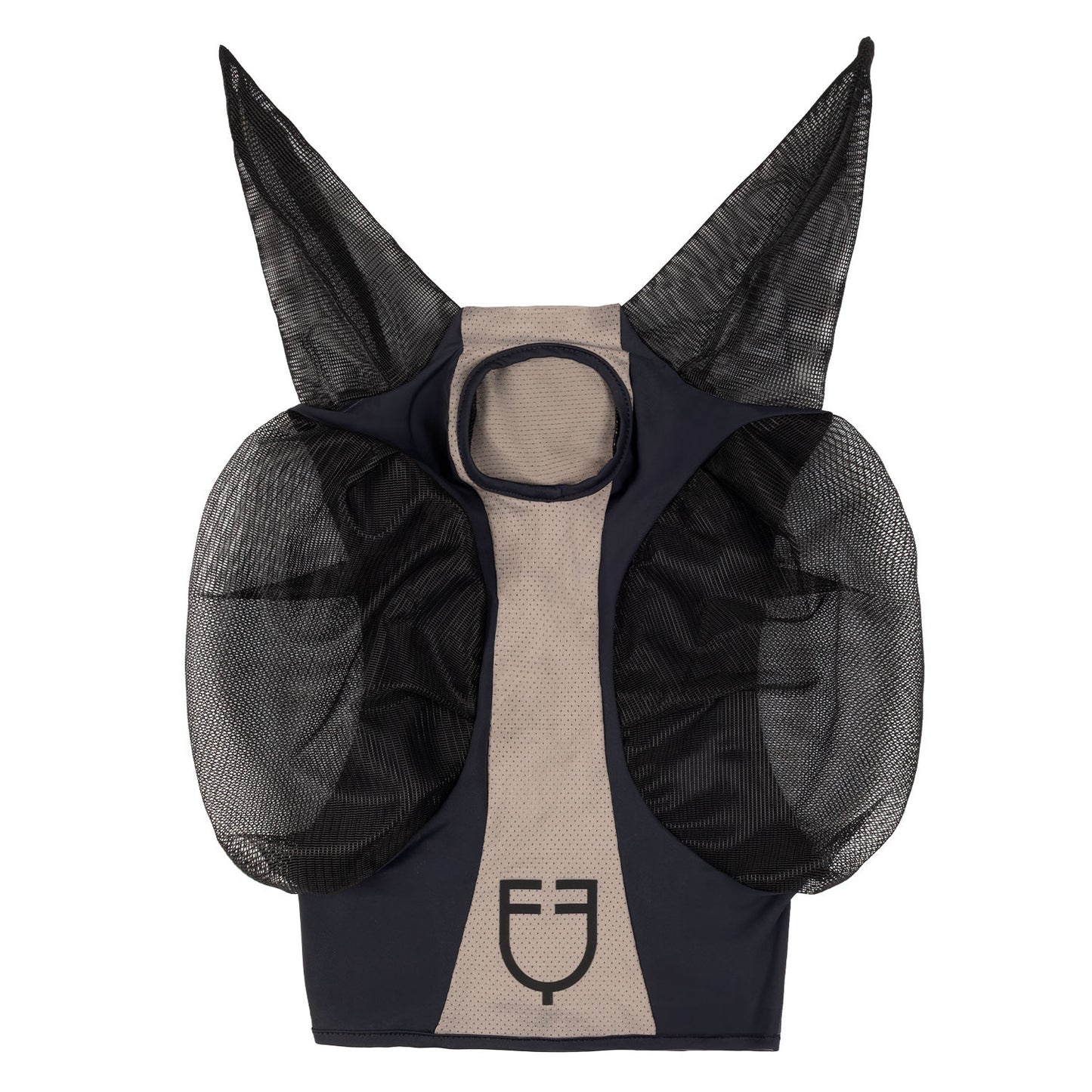 Máscara antimoscas de malla bicolor Equestro - Anthracite (19-4007)/Grey Flannel