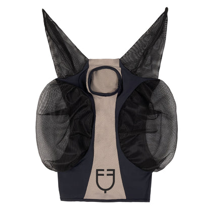 Máscara antimoscas de malla bicolor Equestro - Anthracite (19-4007)/Grey Flannel