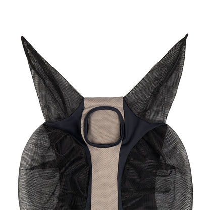 Máscara antimoscas de malla bicolor Equestro - Anthracite (19-4007)/Grey Flannel