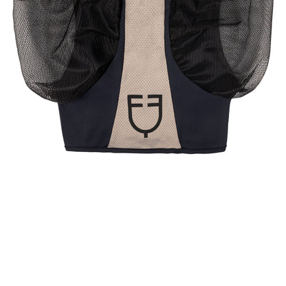 Máscara antimoscas de malla bicolor Equestro - Anthracite (19-4007)/Grey Flannel