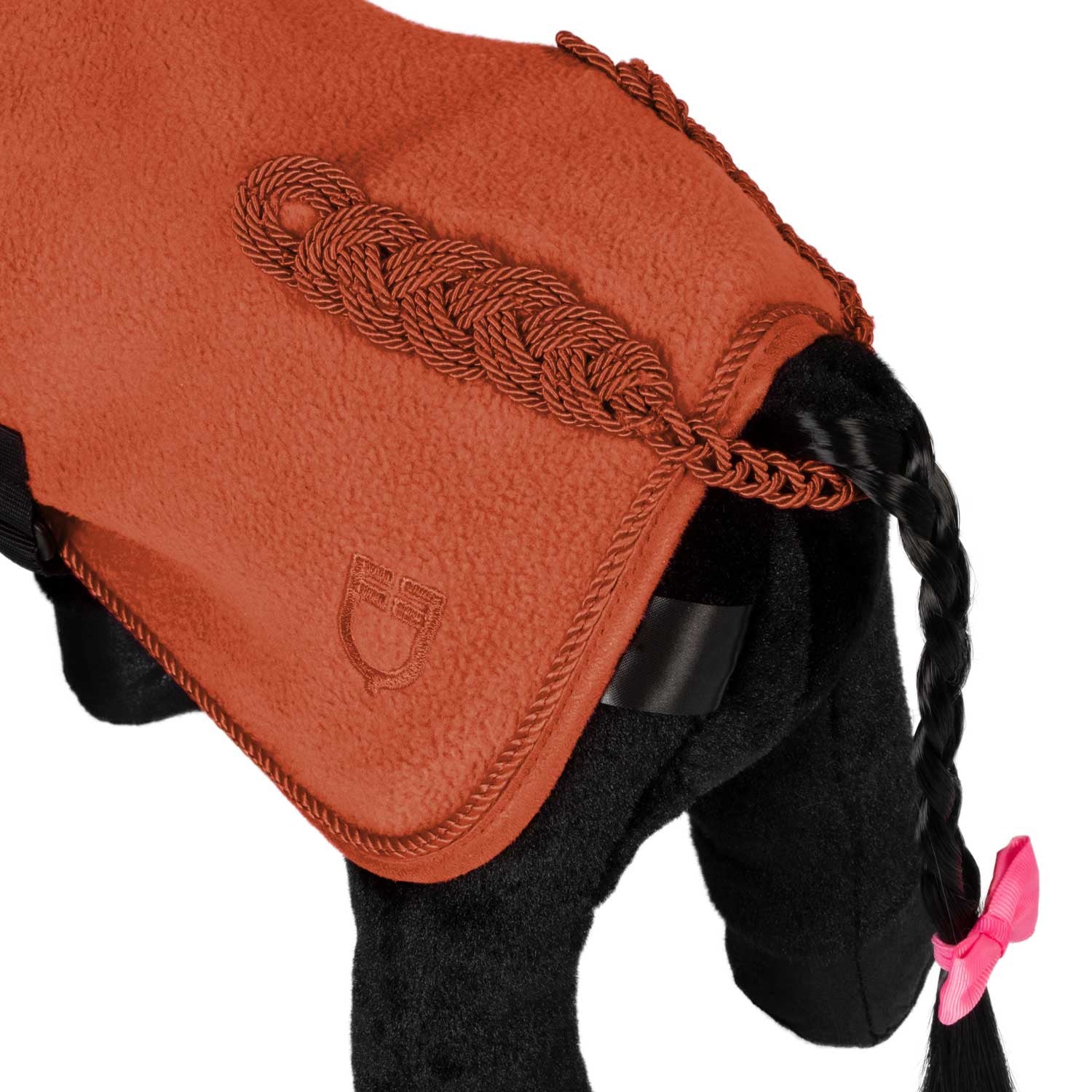 Alfombra de forro polar para juguetes Equestro - Brick Red