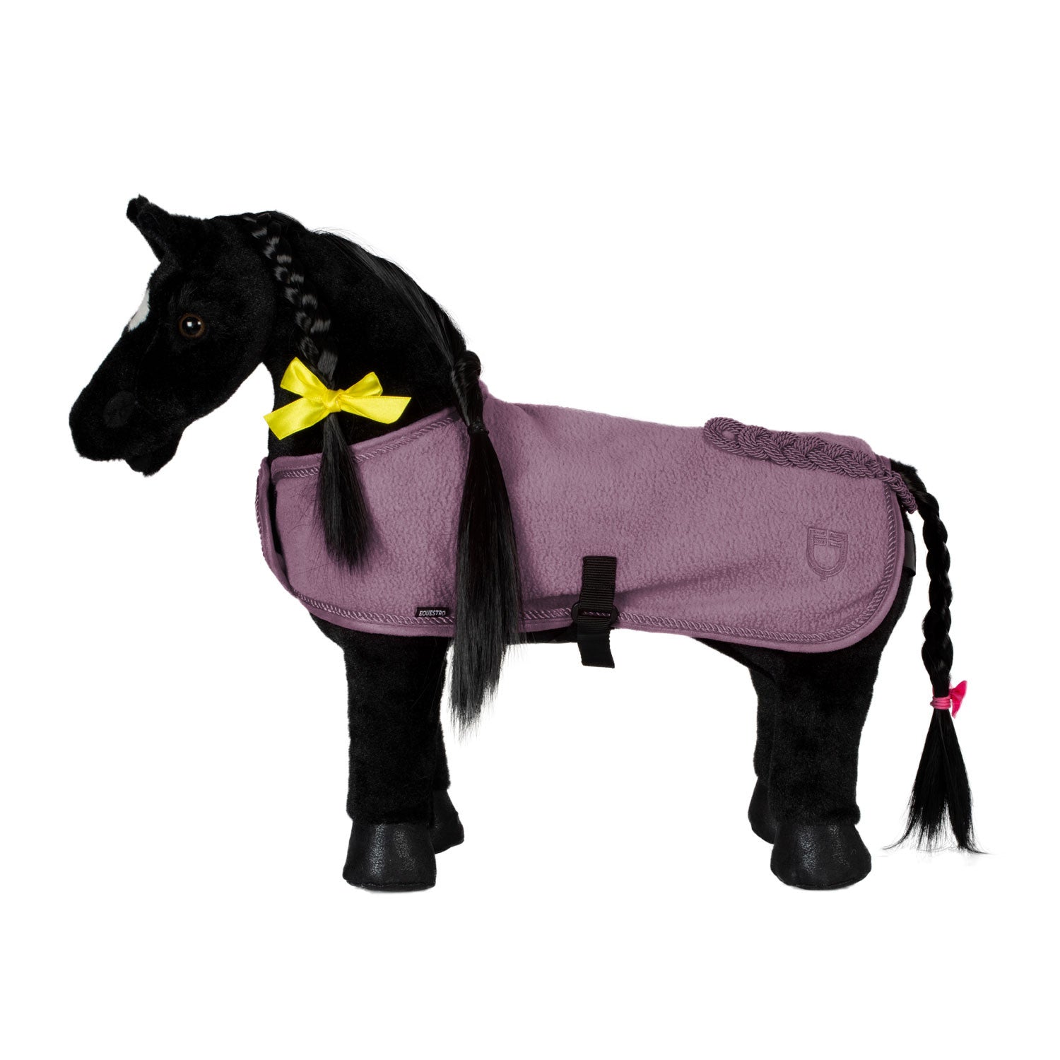 Alfombra de forro polar para juguetes Equestro - Dark Graysh Pink