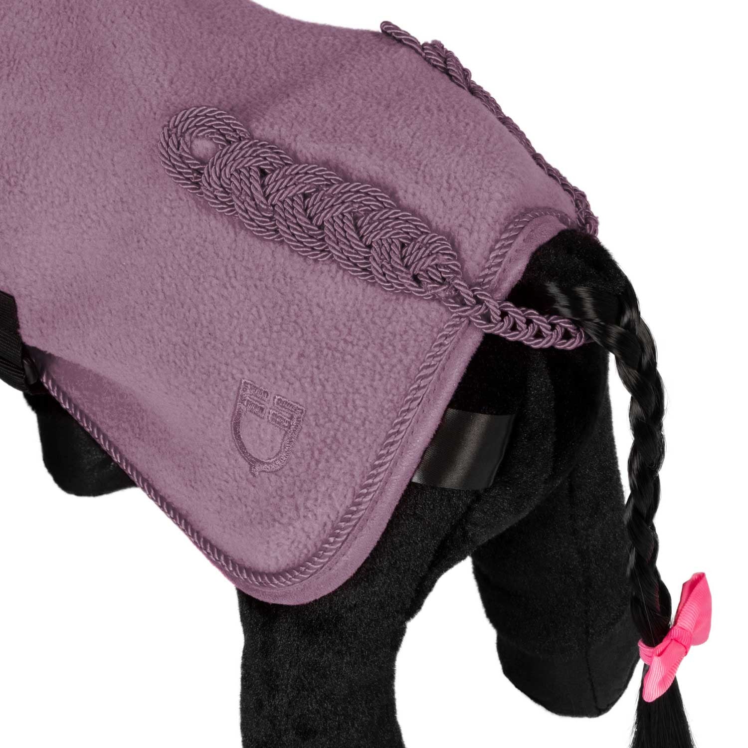 Alfombra de forro polar para juguetes Equestro - Dark Graysh Pink
