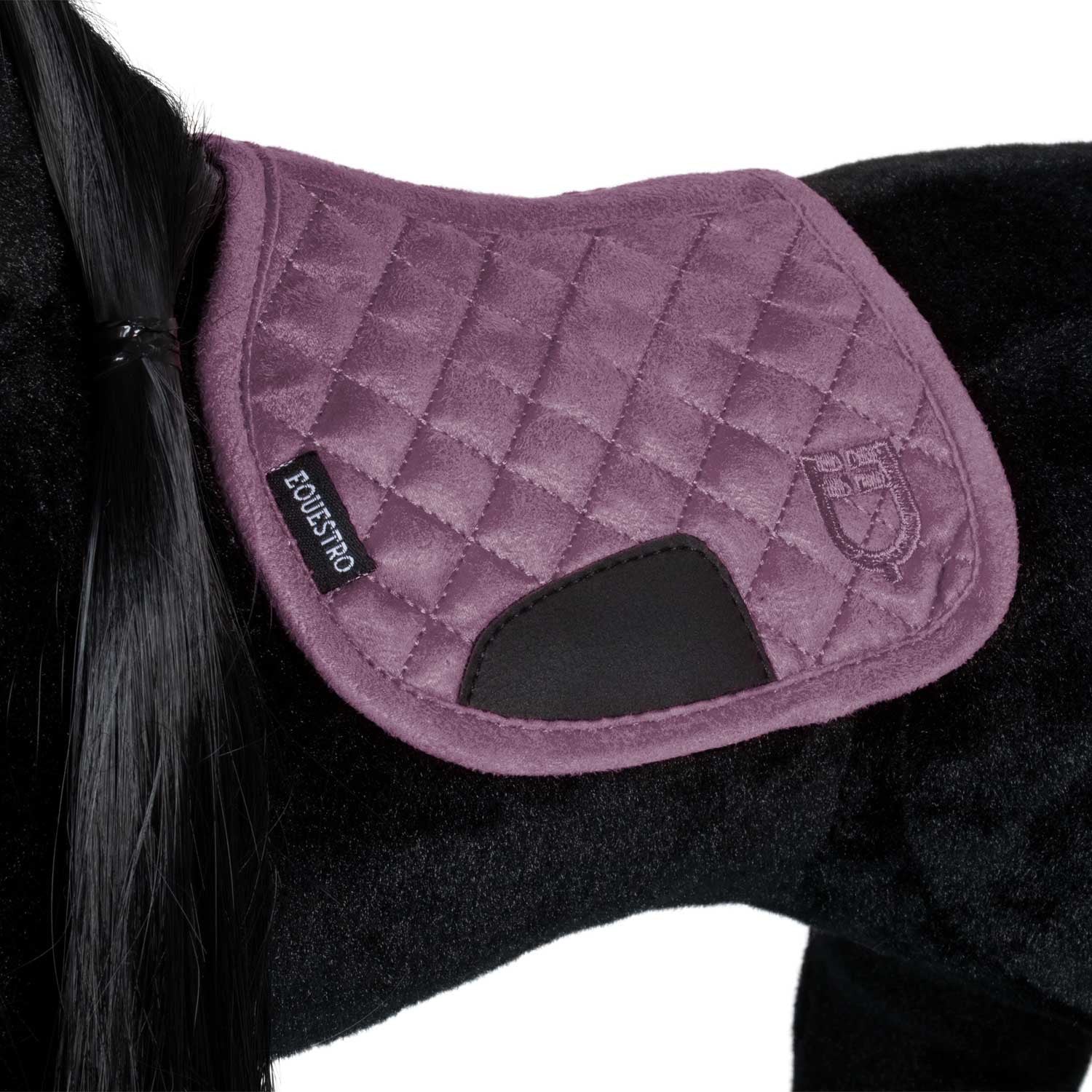 Almohadilla de silla de montar de juguete Equestro - Dark Graysh Pink