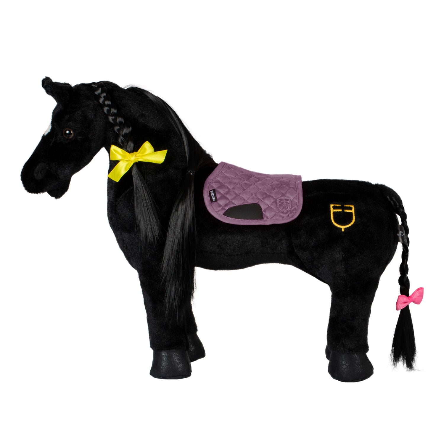 Almohadilla de silla de montar de juguete Equestro - Dark Graysh Pink