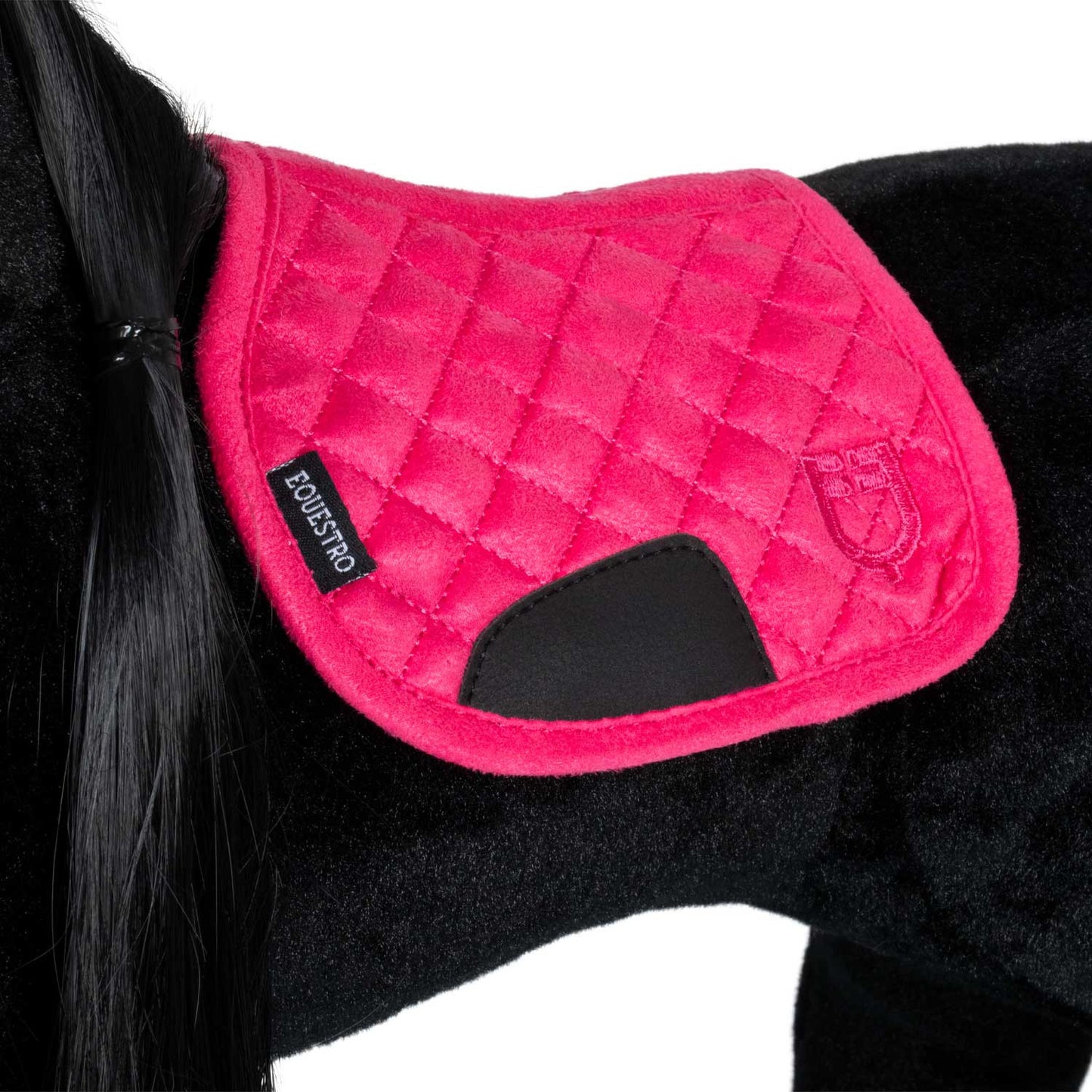 Almohadilla de silla de montar de juguete Equestro - Fucsia
