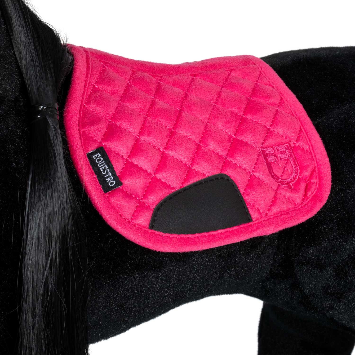 Almohadilla de silla de montar de juguete Equestro - Fucsia